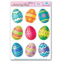 Easter Egg Clings Party Accessory