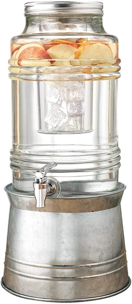 Circleware Glass Dispenser With Ice Insert
