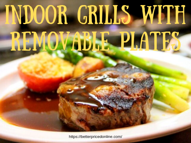 indoor grill with removable plates