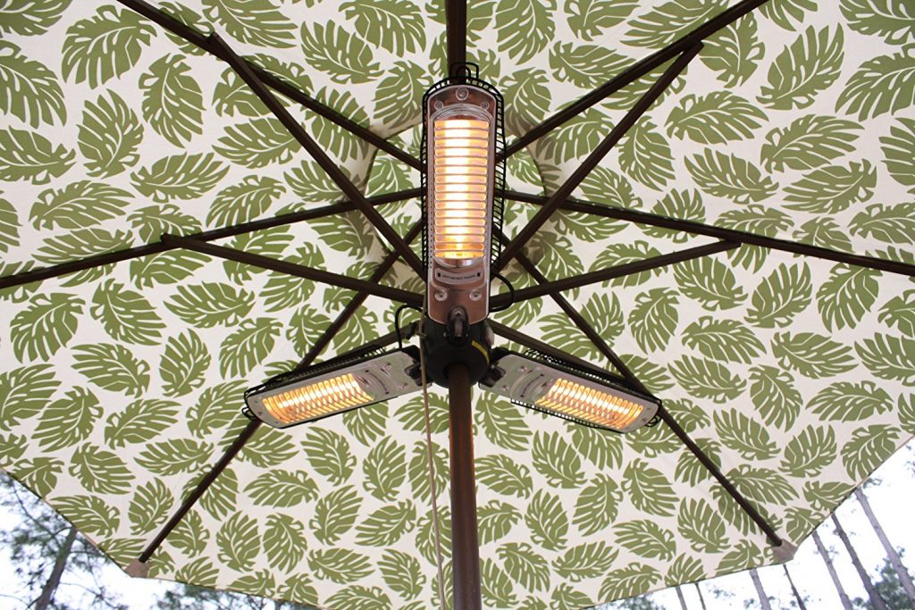 fire sense infrared under parasol patio heater