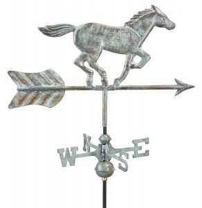 horse weather vane for roof or pole mount