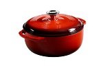 Lodge color island spice red 4.5 QT Duthc oven
