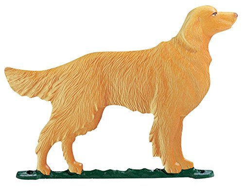 golden retriever roof top wind vane